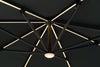 Banús Parasol 300 x 300 cm Charcoal LED