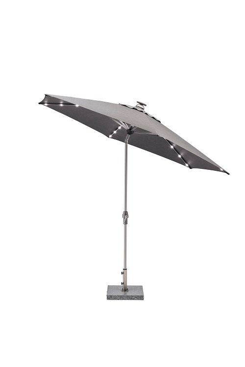 Kettler Parasol EASY ALLROUND - 300cm - LED - zilver/charcoal