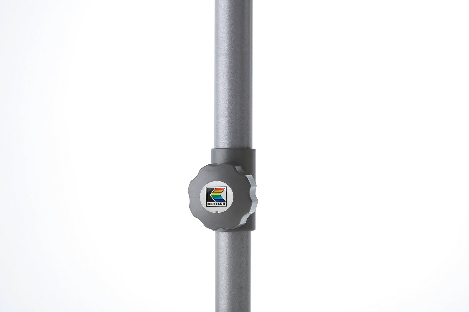 Kettler Parasol EASY PUSH - 300cm - zilver/grijs gemêleerd