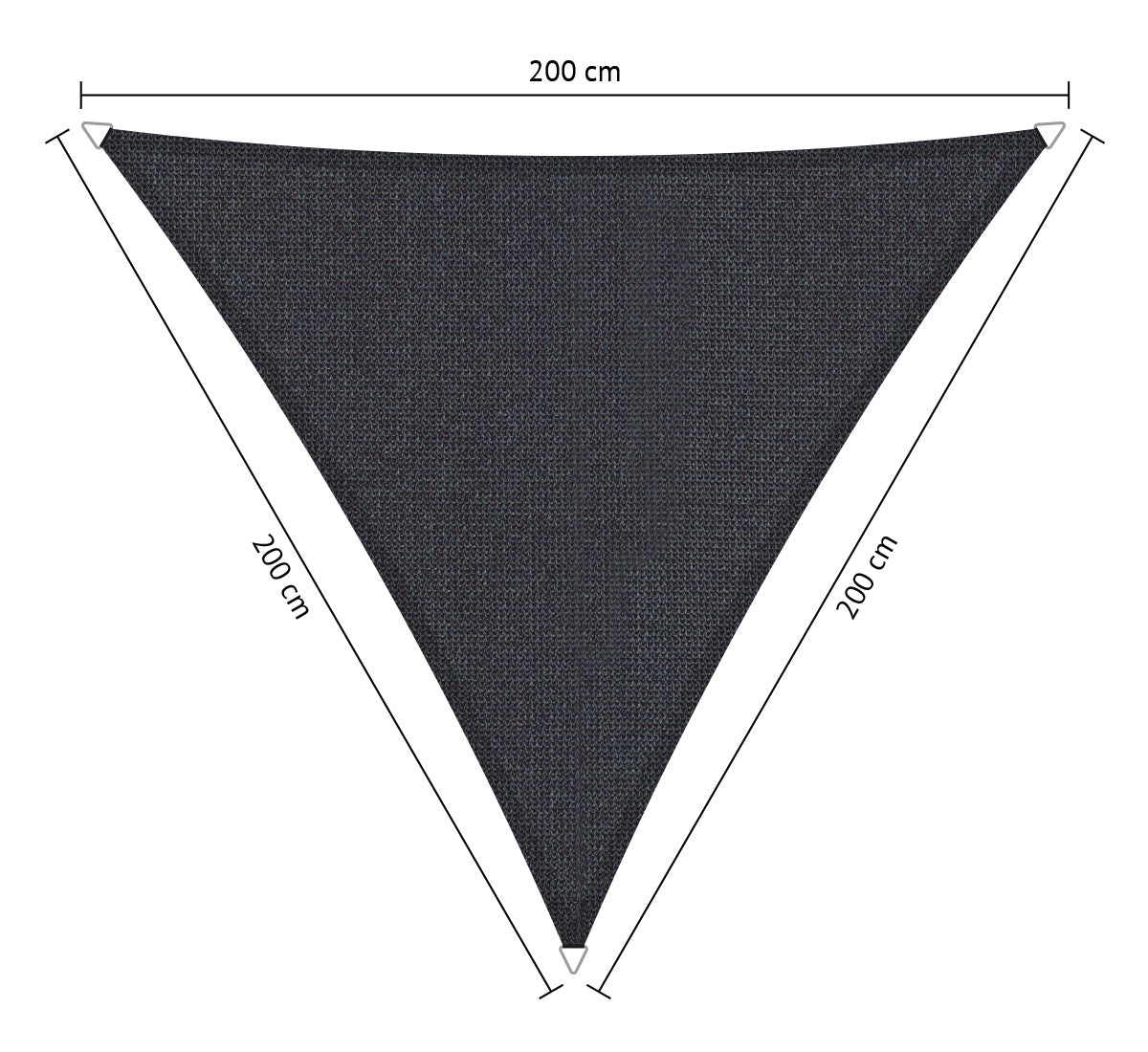 Driehoek 2,00x2,00x2,00 m