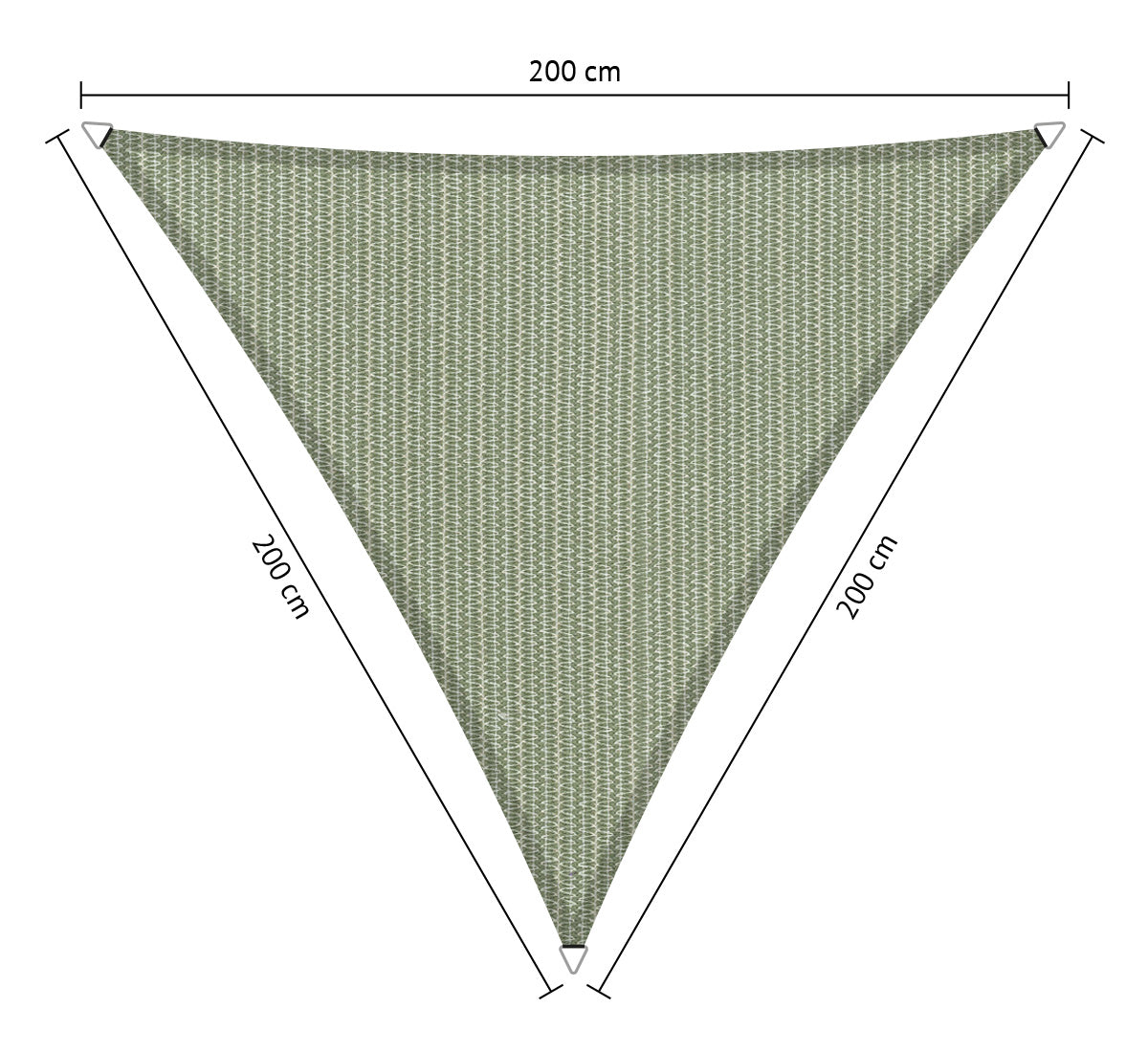 Driehoek 2,00x2,00x2,00 m