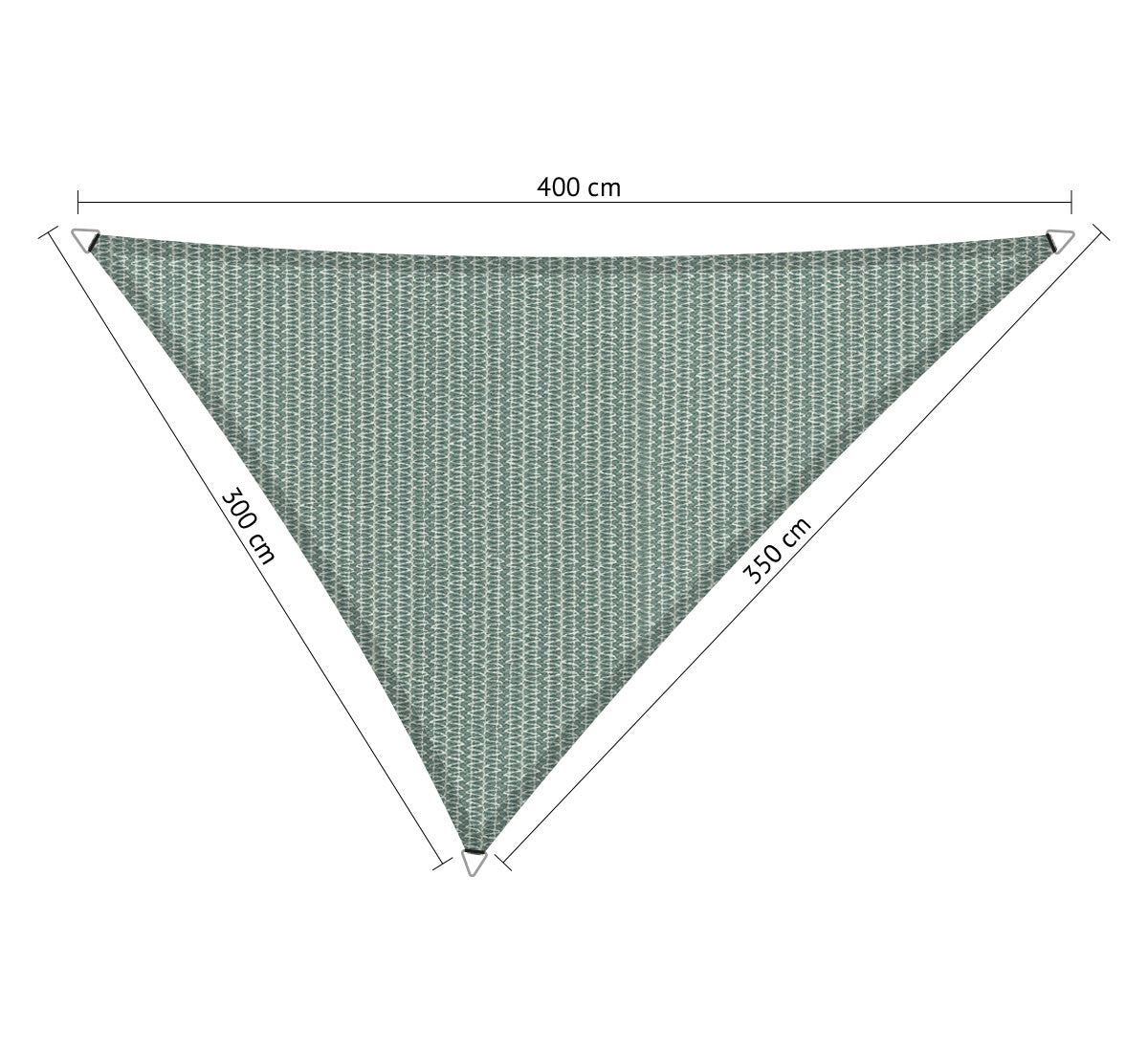 Driehoek ongelijkzijdig 3,00x3,50x4,00 m