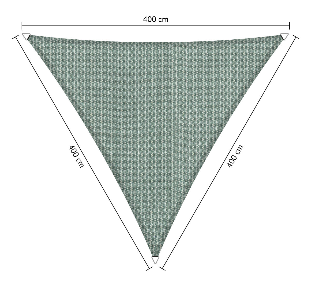 Driehoek 4,00x4,00x4,00 m