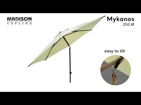 Madison Parasol mykanos push-up 250 cm  Polyester grade 6