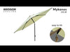 Laad en speel video af in Galerijviewer, Madison Parasol mykanos push-up 250 cm  Polyester grade 6