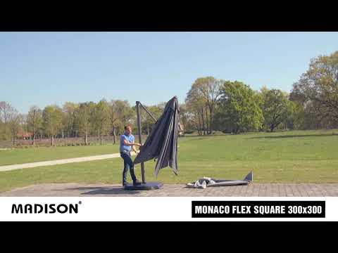 Madison Parasol monaco flex III 300x300 cm Polyester grade 6